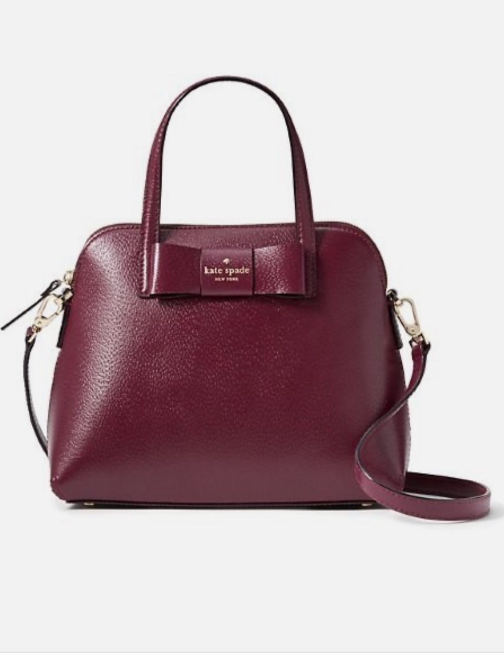 RARE kate spade Burgundy Leather Satchel